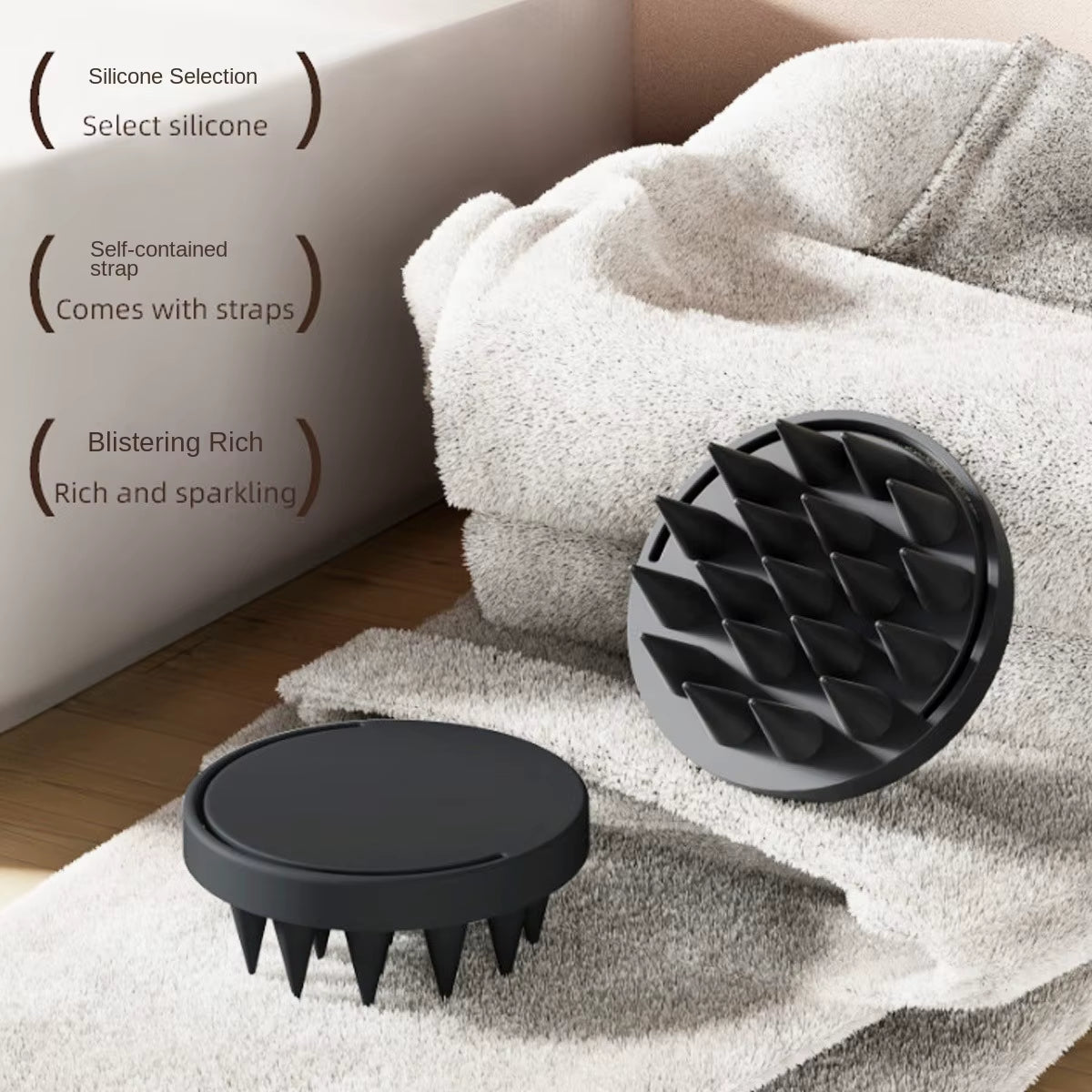 New Massage Bath Brush, Bath Brush, Soft Bath Brush, Unisex Silicone Bath Brush, Hair Care and Styling Tool Comb
