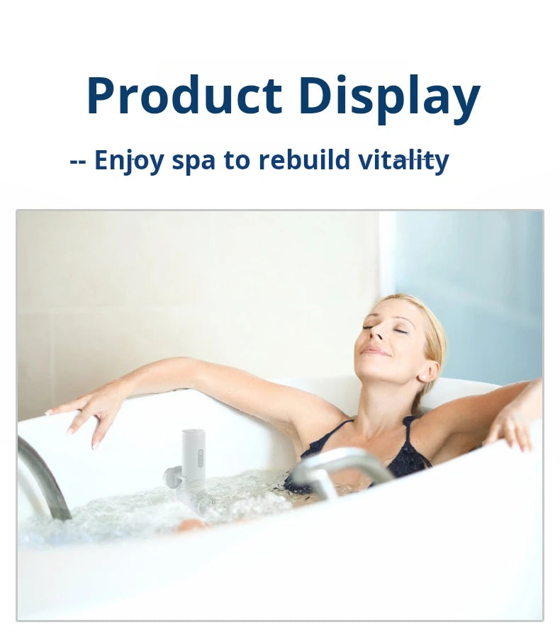 Air Bubble Bath Tub Digital LED Display Body Spa Massage Mat with Air Hose Bubble Spa Bath Tub Massager Bubble Bath Tub Massager