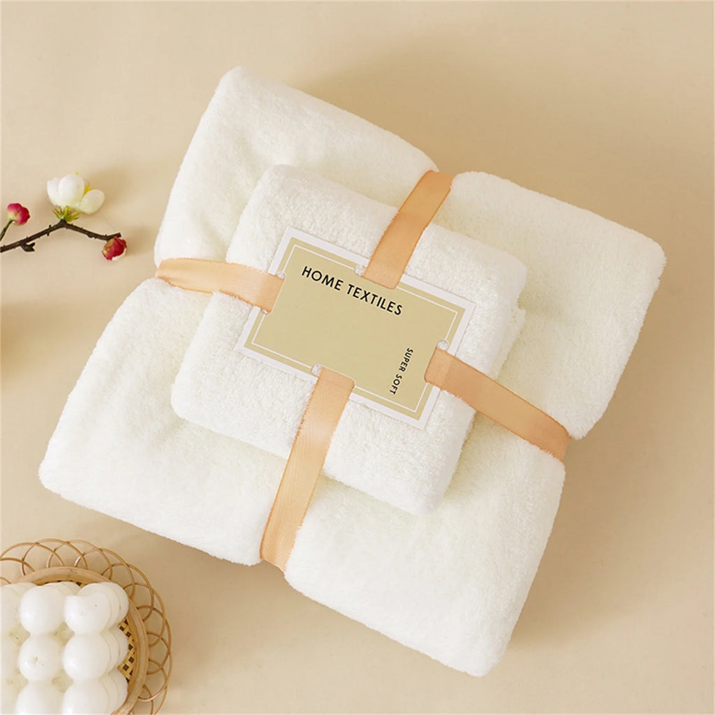 Dengmore Cotton Bath Towels Set Pack of 2 Soft Bath Towels Set of Cotton 2 in 1 Bath Towel and Face Towel